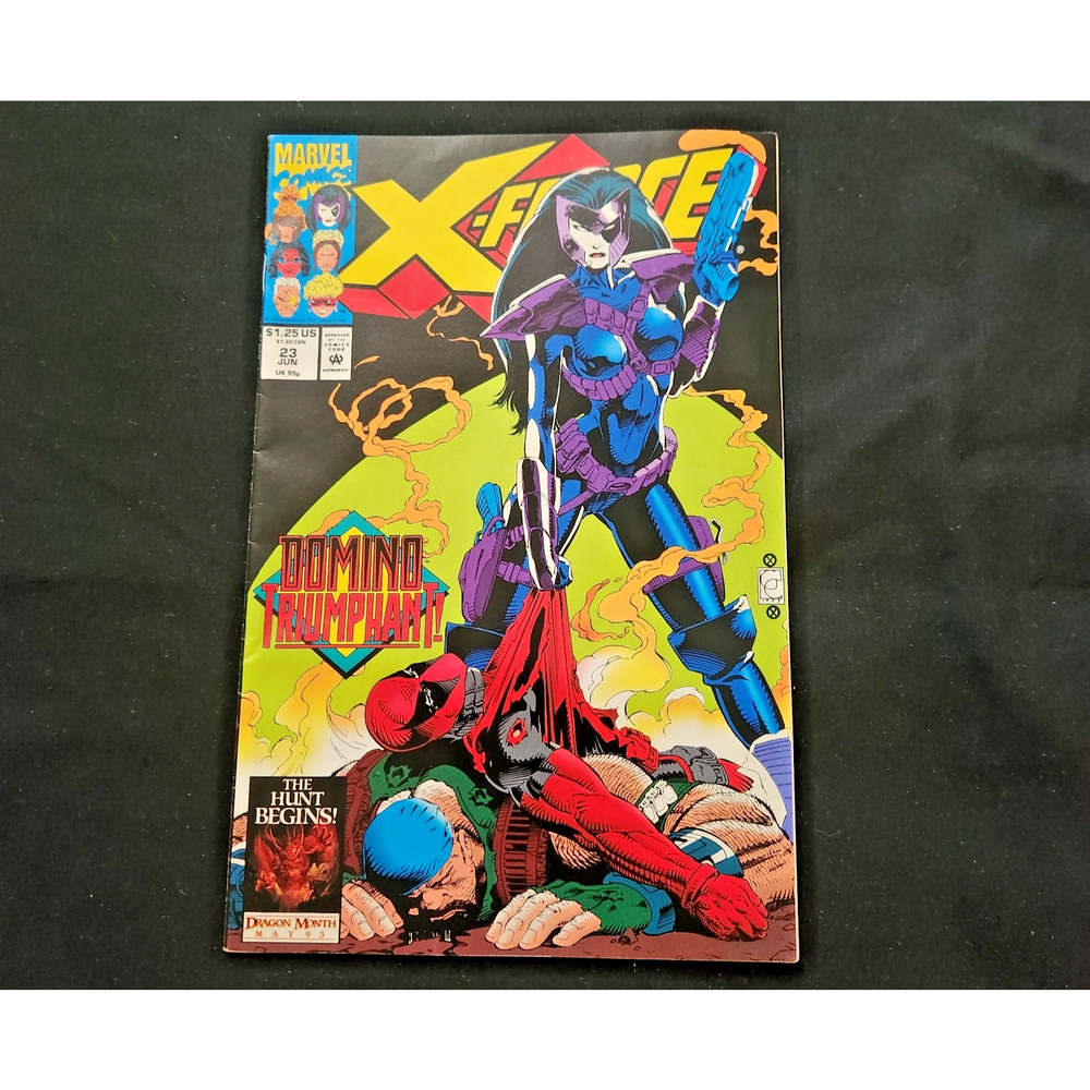 X-FORCE Vol. 1 Issue #23 Jun 1993 "Domino Triumphant" Marvel Comic -Good